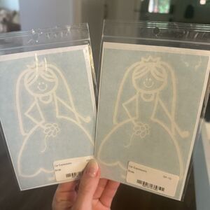 Bride & Bride Car Decals!